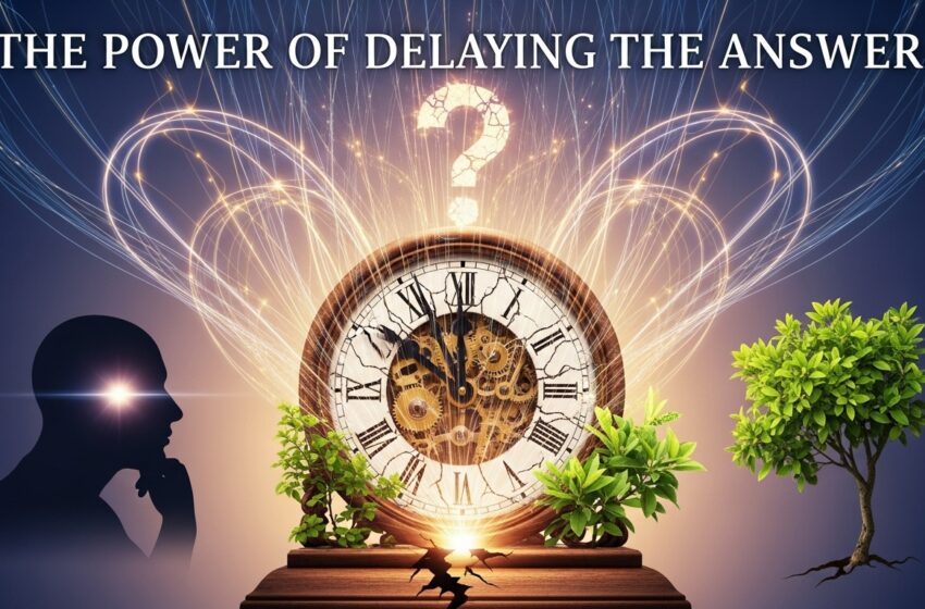The Power of Delaying the Answer